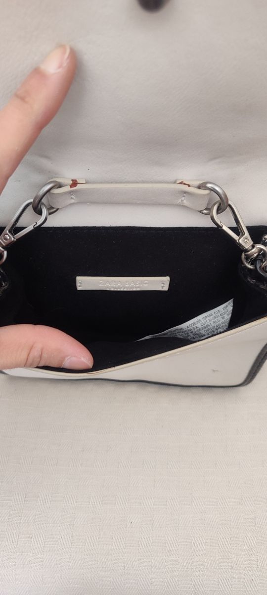 Bolso Zara Leopardo Blanco y Negro