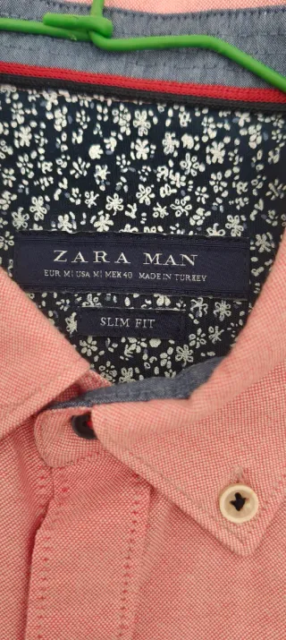 Camisa Zara Rosa Hombre