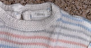 Jersey bebé rayas con estrella lentejuelas