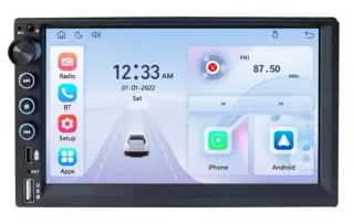 Radio Coche 2 DIN Pantalla Táctil Cámara