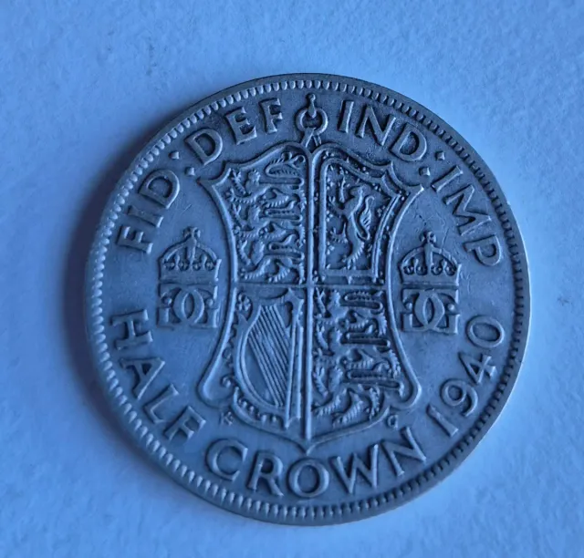 Media Corona 1940 Reino Unido Plata