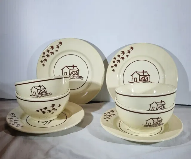 Set 4 Tazze Grandi Mulino Bianco + 4 Piatti