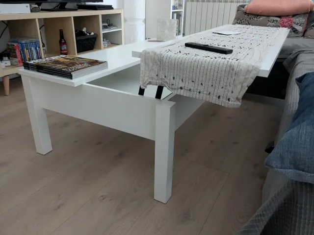 Mesa Centro Elevable IKEA TRULSTORP Blanca