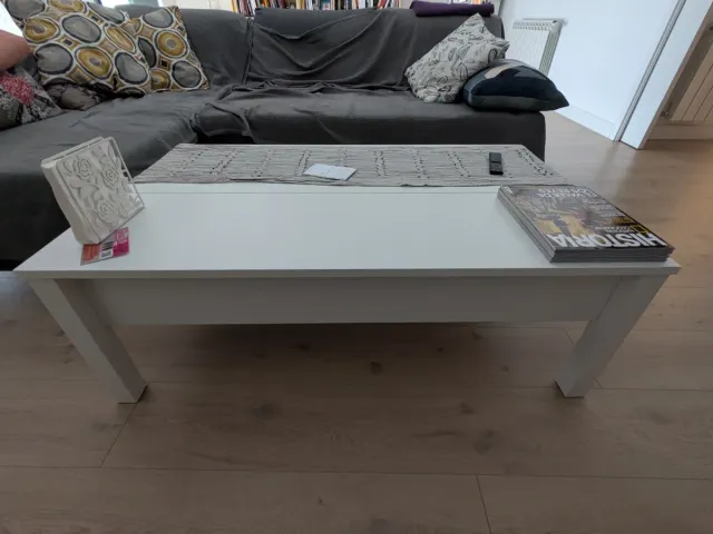 Mesa Centro Elevable IKEA TRULSTORP Blanca