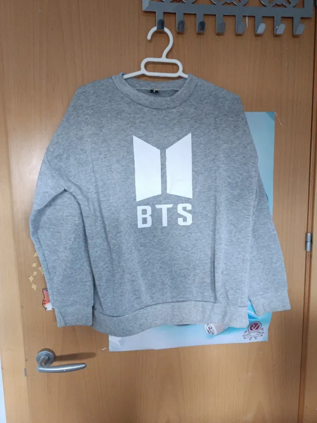 Sudadera BTS Talla S Gris