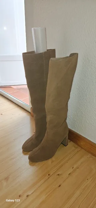 Botas Zara Serraje Camel Talla 39