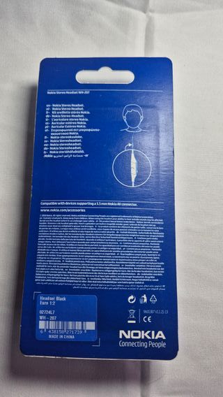 Auricolari Nokia WH-207 Microfono Nuovi, sigillato