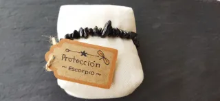 Pulsera Obsidiana Hecha a Mano 16cm