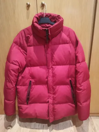 Abrigo acolchado rojo Mango