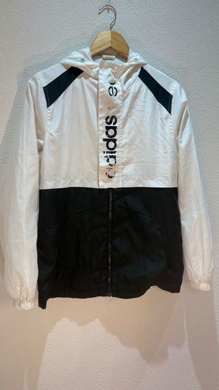 Chaqueta Adidas Vintage Negra y Blanca 