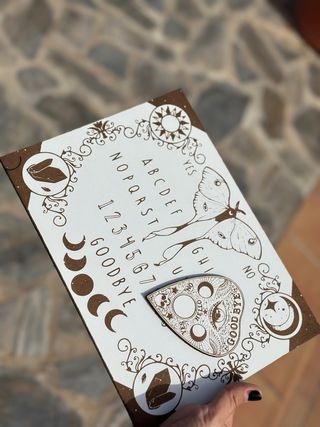 Tablero Ouija de Madera Wicca