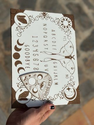 Tablero Ouija de Madera Wicca