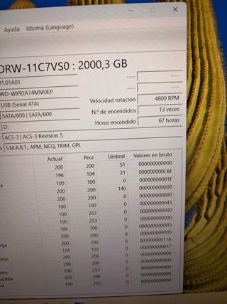 Disco Duro 2TB externo USB portatil