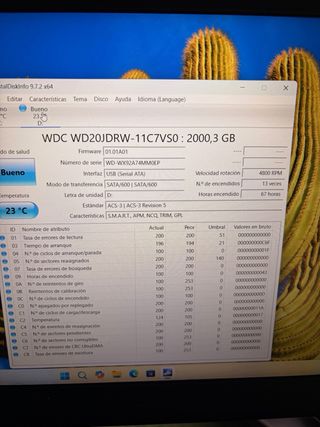 Disco Duro 2TB externo USB portatil