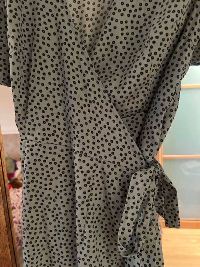 Vestido verde lunares ONLY