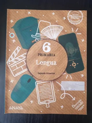 Lote 3 libros Lengua 6 primaria 