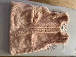 Chaleco Zara Niña Rosa Peluche talla 13/14