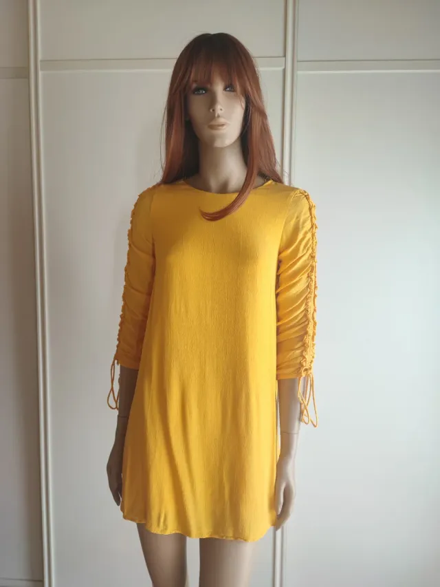VESTIDO Zara Amarillo Talla S