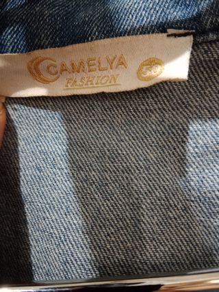 Chaleco vaquero mujer azul