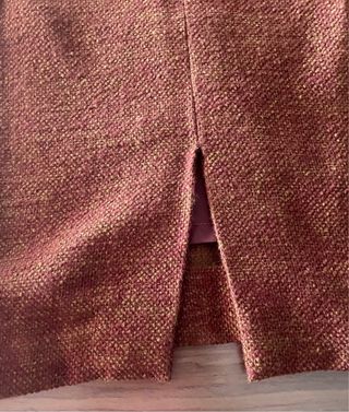 Conjunto falda Torio Talla 52 Tweed Marrón Rojizo
