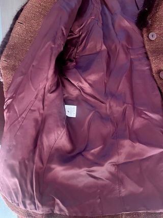 Conjunto falda Torio Talla 52 Tweed Marrón Rojizo