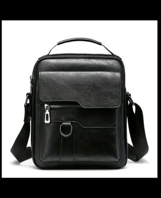 Bandolera Cuero Retro Hombre Marrón o negra.