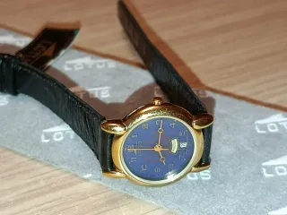 Reloj Lotus Vintage Azul y Dorado