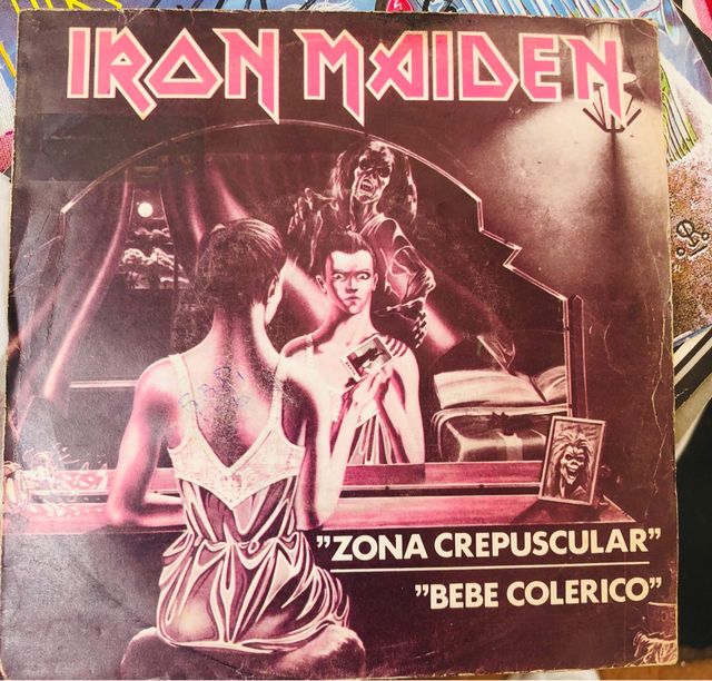 Vinilo rareza Iron Maiden Zona Crepuscular 