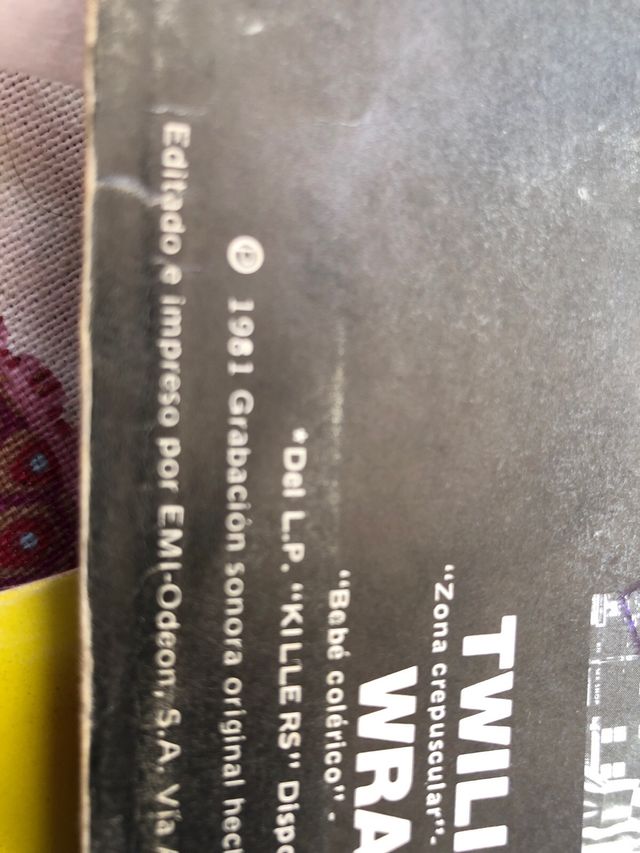 Vinilo rareza Iron Maiden Zona Crepuscular 