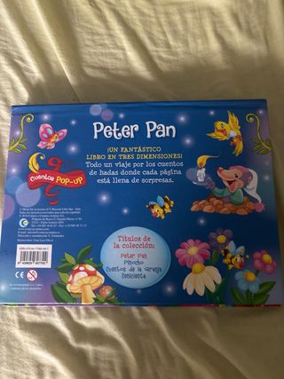 ¡un fantástico libro en 3 dimensiones! peter pan