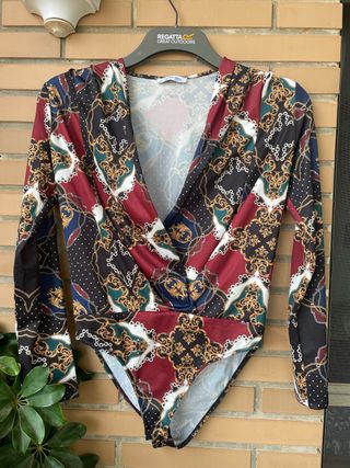 Body estampado Zara manga larga