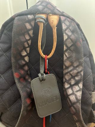 Mochila Chanel Vintage Estampado CC Multicolor