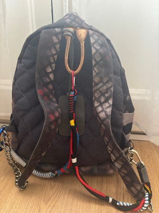 Mochila Chanel Vintage Estampado CC Multicolor