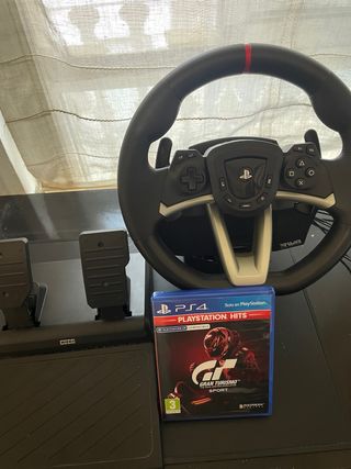 Volante Hori PS4/PS5 con Pedales + GT Sport