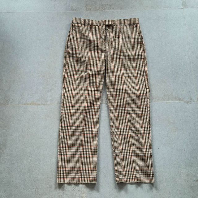 Pantalón tobillero slim a cuadros