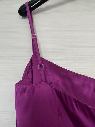 Abito Flavio Castellani in seta color ciclamino