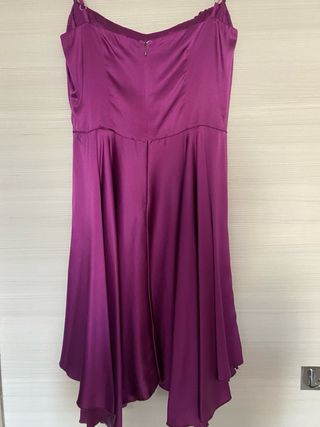 Abito Flavio Castellani in seta color ciclamino