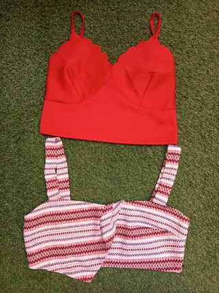 Lote 2 Tops Zara y New Look Talla M