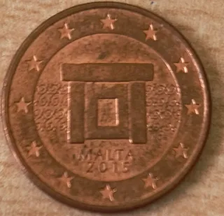 Moneda 5 céntimos Malta 2015