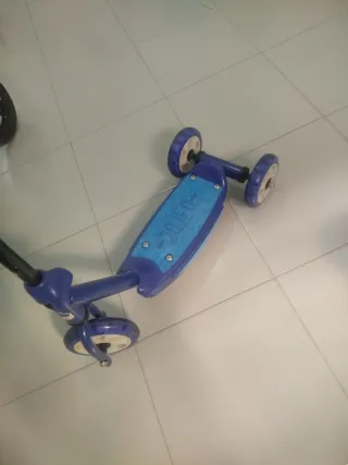 Patinete infantil 3 ruedas azul