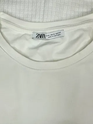 Camiseta básica blanca Zara