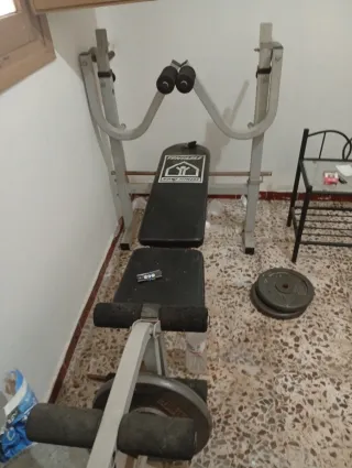 Gimnasio completo banco pesas máquina de ejercicio