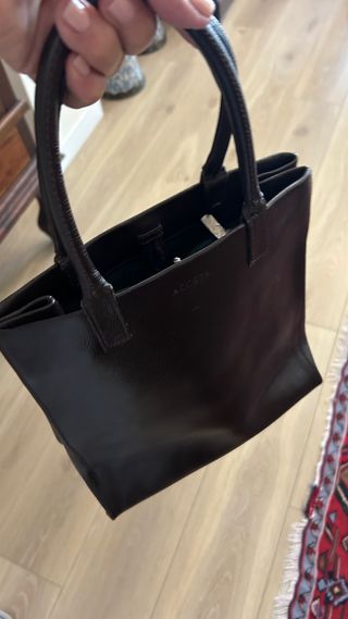 Bolso de piel Acosta marrón oscuro
