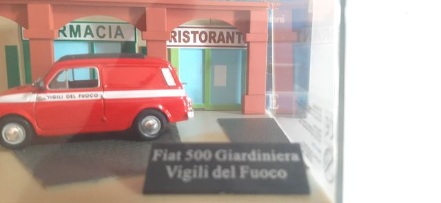 Modellino Fiat 500Giardiniera Vigili del Fuoco1:43