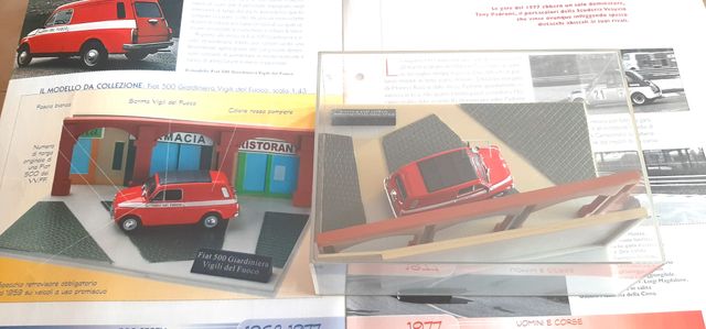 Modellino Fiat 500Giardiniera Vigili del Fuoco1:43