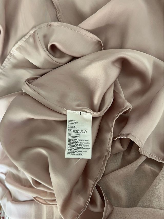 Vestido H&M rosa elegante boda