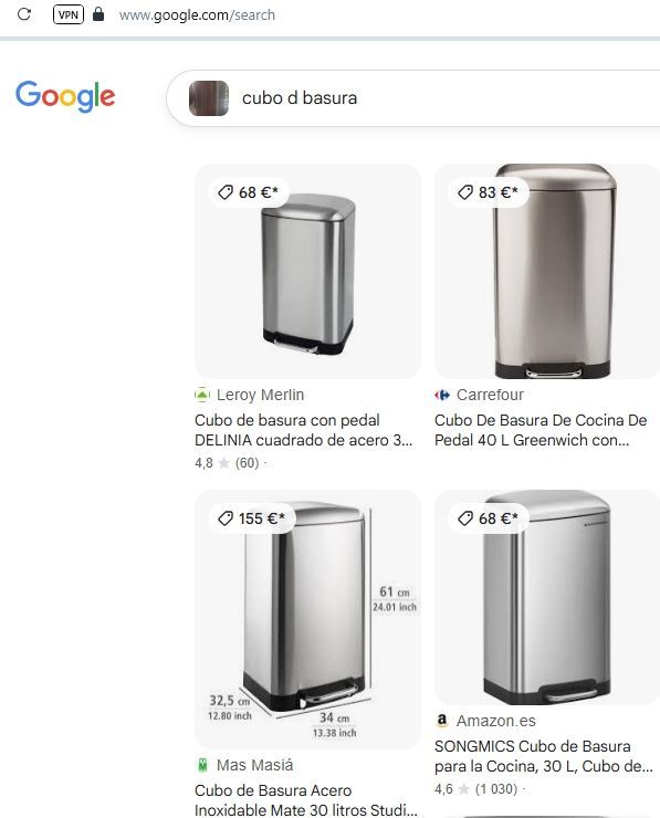 Cestino della spazzatura in acciaio inossidabile grande