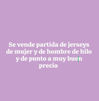 Lote de jerseys de mujer y hombre