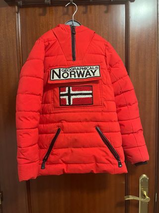 Chaqueta Geographical Norway Niño Roja