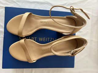 Sandalias Stuart Weitzman Beige Tacon